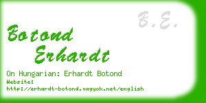 botond erhardt business card